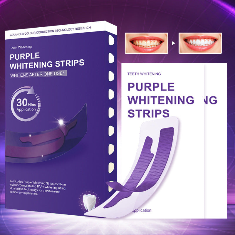 Purple Teeth Whitening Strips!