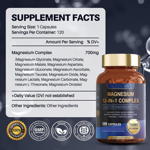 Magnesium Complex Supplement Capsules