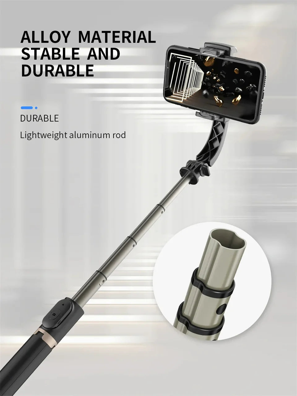 Gimbal Stabilizer Selfie Stick Tripod