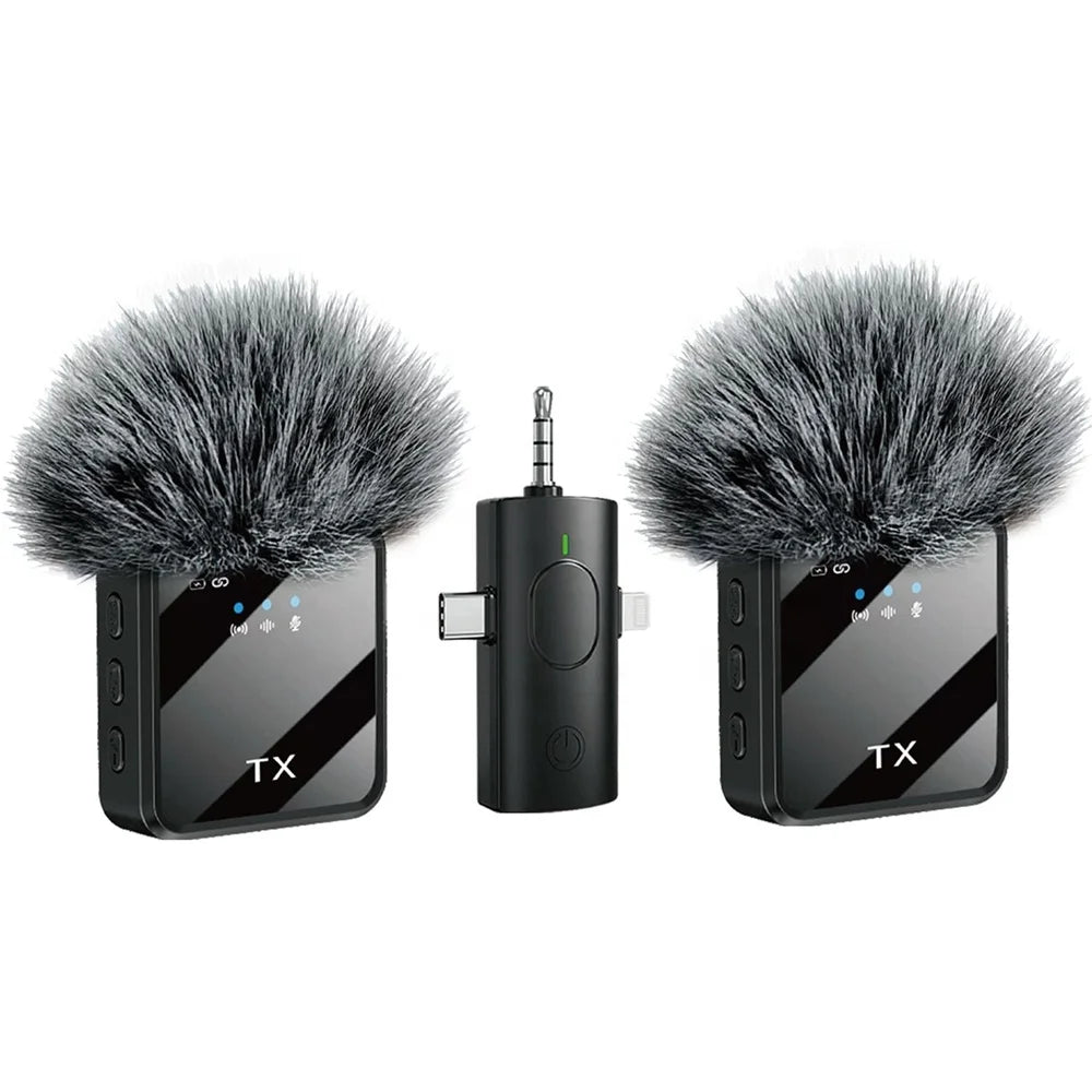 Wireless Lavalier Microphone for Camera, Android, iPhone