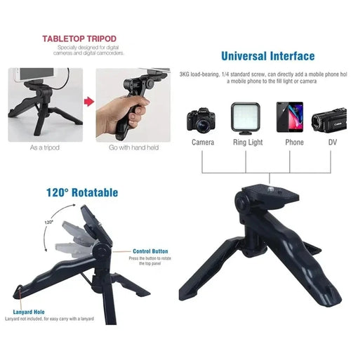 Smartphone Vlogging Kit with Tripod, Mic & LED Light – TikTok Starter Set