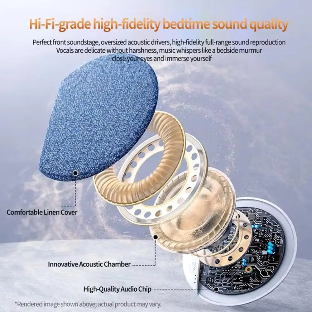 SleepWave™ Pillow Speaker 🌙 — Ultra-Thin Bluetooth Night Audio