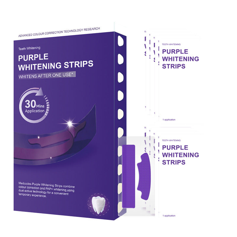 Purple Teeth Whitening Strips!