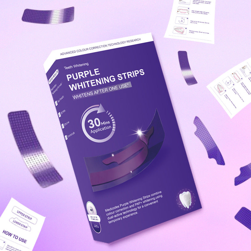 Purple Teeth Whitening Strips!