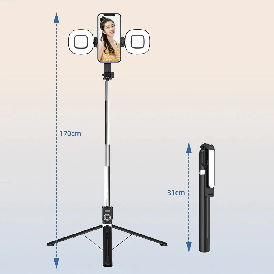 Ultimate Selfie Tripod Stand with LED lights